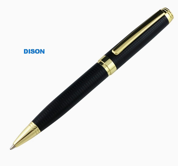 Matte Black Engraved Metal Ball Pen