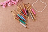 crystal pen with gold trims