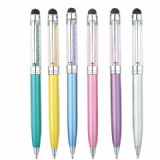 Crystal ballpoint pen with stylus