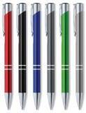 click type aluminum ball pen