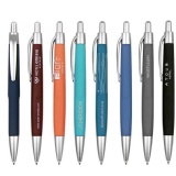 rubberized soft barrel plastic ball pen