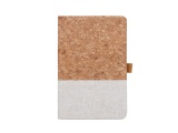 cork and fabric notebook