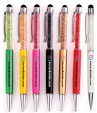 crystal metal stylus pen