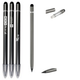 Metal 3 in 1 inkless pen with earser and stylus