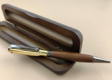 wood bullet shape ballpoint pen
