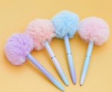 pom-pom gradient color ball pen