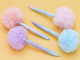 pom-pom gradient color ball pen