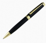Matte Black Engraved Metal Ball Pen